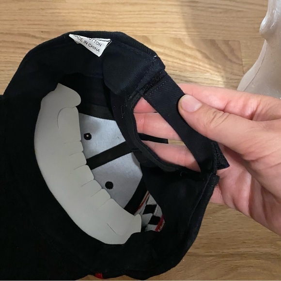 Vintage Las Vegas Motor Speedway Hat NEW Snap Back Black Red Yellow Racing - Picture 8 of 9